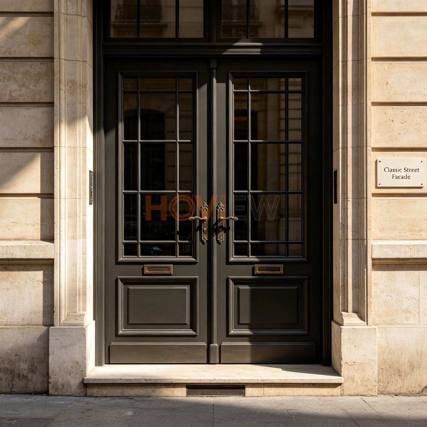 2-French Vintage Aluminium Door