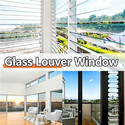 Aluminium Glass Louvre Window