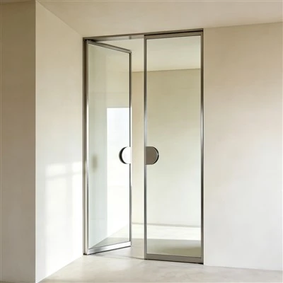 Aluminum Frame Floor Spring Door