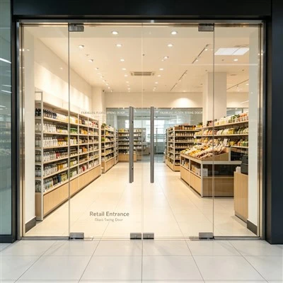 Frameless Swing Glass Door